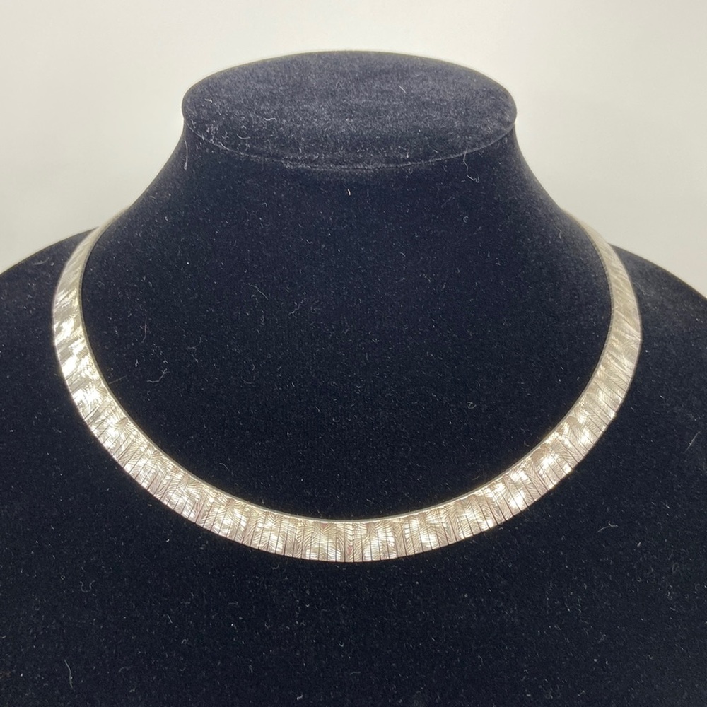Italian Silver 17” Necklace Marked 9.25